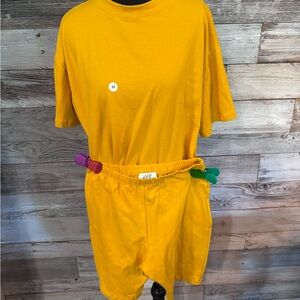 NWT Soft Bright Yellow T-Shirt and Shorts Set